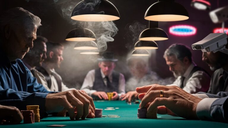 casino players reading signals