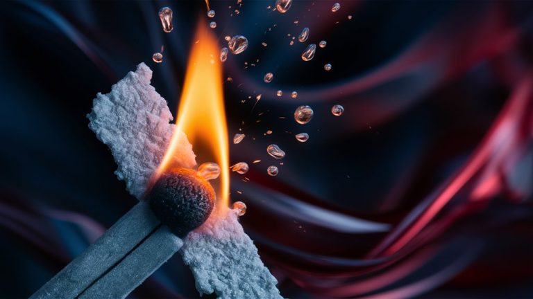 sparks transform into flames