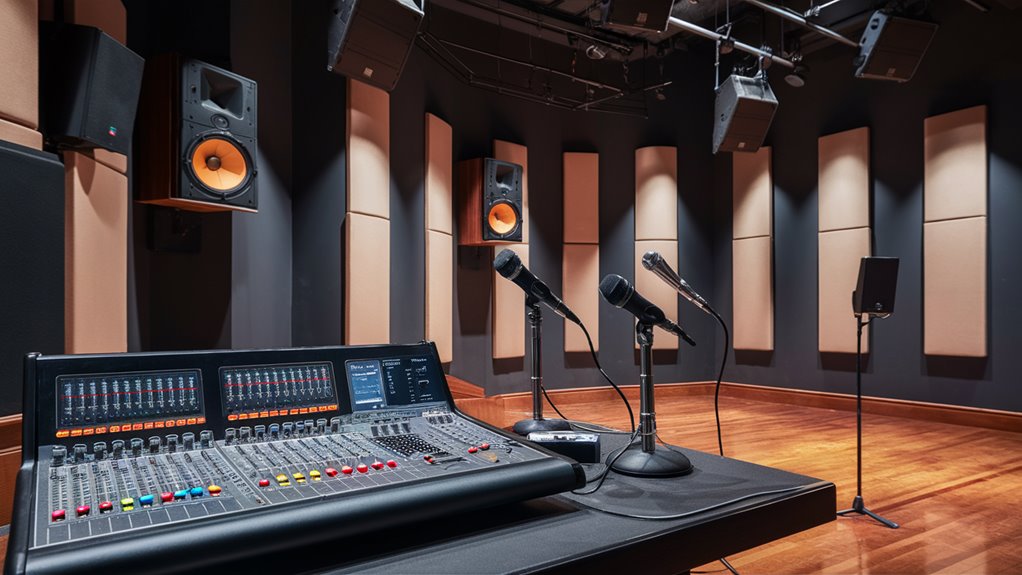 set up audio equipment