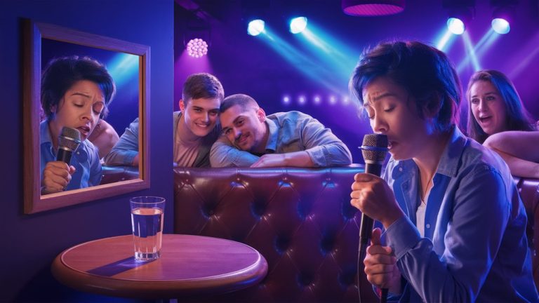 sing confidently despite stage fright