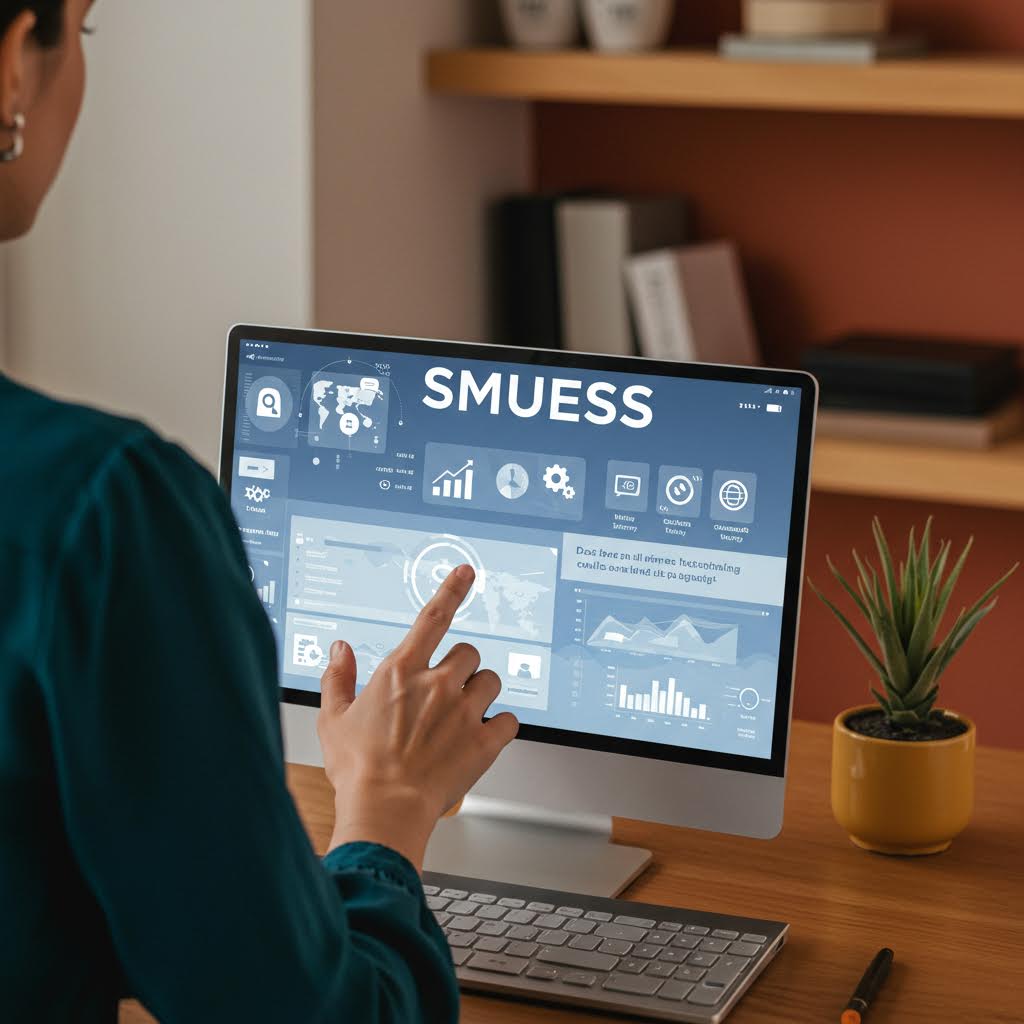 알파벳 카지노솔루션을 기반으로 중소기업 디지털 전환을 지원하는 스크린 미디어 플랫폼 전략을 설명한 이미지