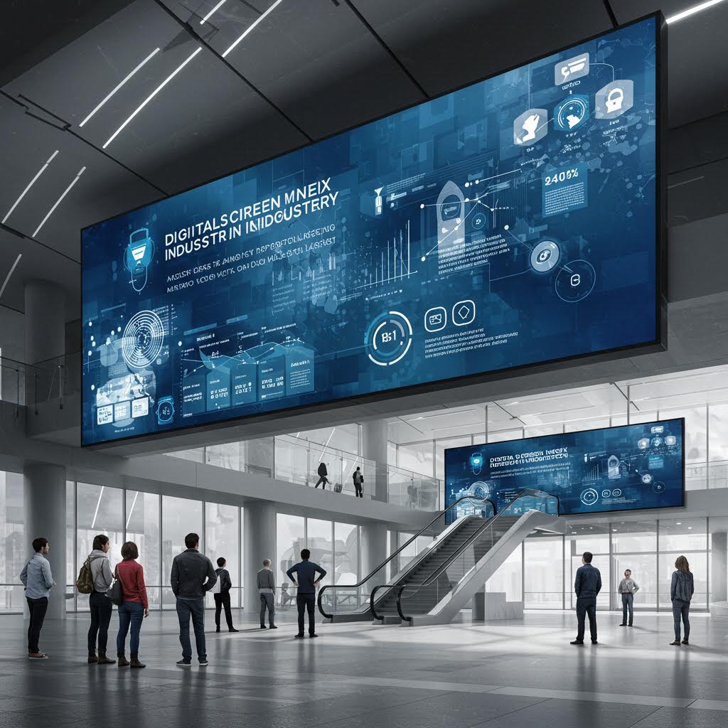 멀티 디스플레이 환경에서 알파벳 맞춤형 솔루션 데이터 흐름을 표현한 인터페이스 화면