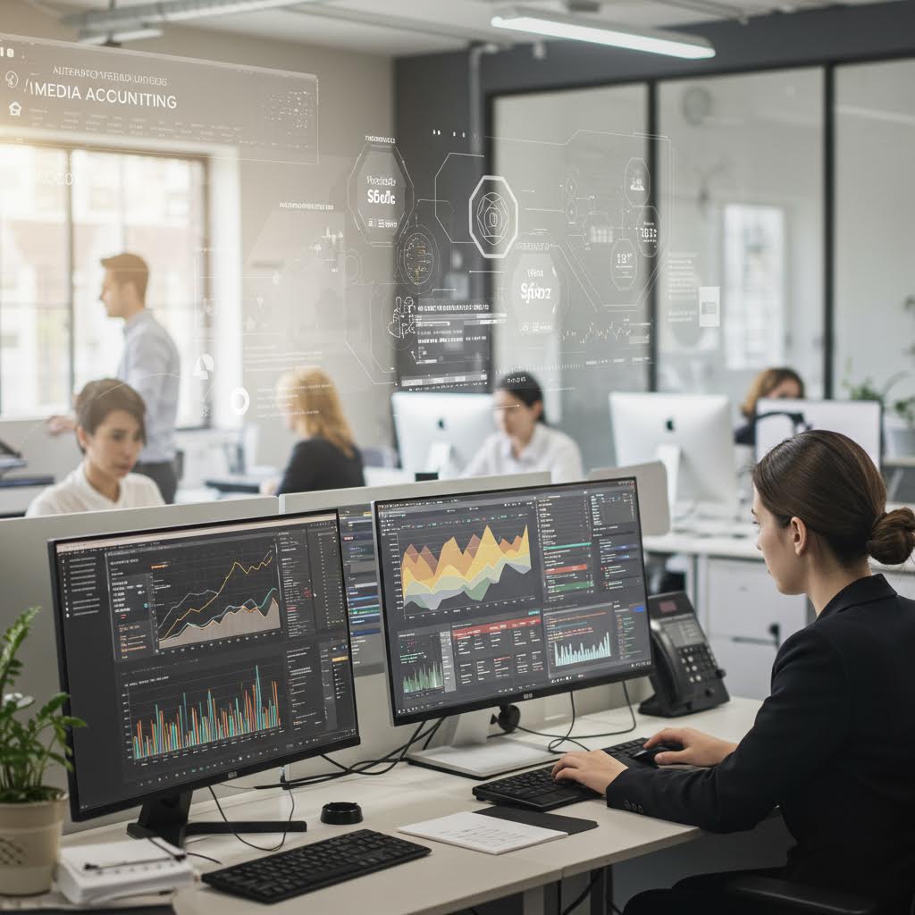 그래프와 차트가 빼곡한 모니터 앞에서 집중하는 인물의 모습에 운영의 메타포로 루믹스가 스며드는 순간